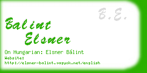 balint elsner business card